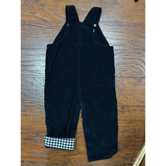 Toddler 2T Denim Corduroy Overalls Bundle 2 Pack Adjustable Straps Farm Patch - Picture 6 of 12